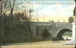 Grants Statue Fairmount Park Philadelphia, PA Postcard Postcard