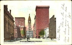 Broad Street Philadelphia, PA Postcard Postcard