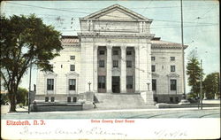 Union County Court House Elizabeth, NJ Postcard Postcard