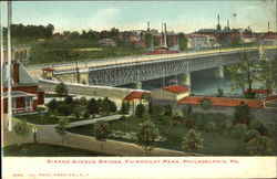 Girard Avenue Bridge, Fairmount Park Philadelphia, PA Postcard Postcard