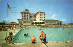 Hotel Flanders And Outdoor Pools Ocean City, NJ Postcard Postcard