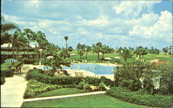 Swimming Pool At Country Club Motel Cape Coral, FL Postcard Postcard