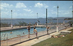 Enlisted Men's Pool Naval Air Station Guantanamo Bay, Cuba Postcard Postcard