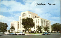 Lubbock County Court House Postcard