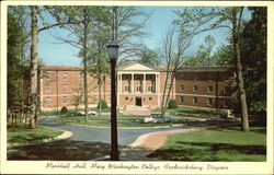 Marshall Hall Mary Washington College Fredericksburg, VA Postcard Postcard