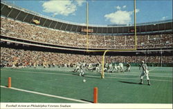 Football Action At Philadelphia Veterans Stadium Pennsylvania Postcard Postcard