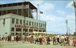 Kansas City's Beautiful Municipal Stadium Postcard