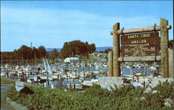 Santa Cruz Yacht Harbor Postcard