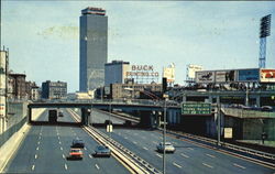 Approaching Prudential Center On The Massachusetts Turnpike Postcard