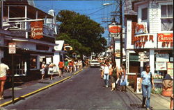 Commercial Street Provincetown, MA Postcard Postcard