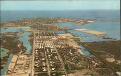 An Unusual Aerial View Of The City Of Key West Florida Postcard Postcard