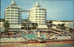 Sherry Arontenac Hotel, On the Ocean at 65th Street Miami Beach, FL Postcard Postcard