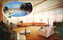 Rio Hotel - Motel, 6301 Collins Ave. Postcard