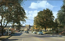 Stevenson Ave, Stevenson Ave Iron Mountain, MI Postcard Postcard