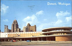 Cobo Hall And Skyline Postcard