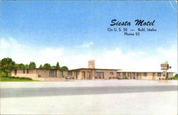 Siesta Motel, U. S. 30 Buhl, ID Postcard Postcard