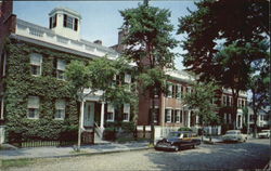 The Three Bricks On Residential Upper Main Street Postcard