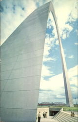 Base Of The Gateway Arch, Jefferson National Expansion Memorial St. Louis, MO Postcard Postcard