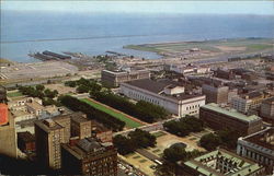 Lakefront From Terminal Tower Postcard