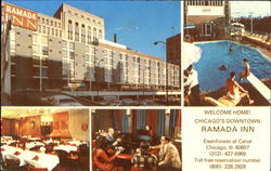 Chicago's Downtown Ramada Inn, Eisenhower at Canal Illinois Postcard Postcard