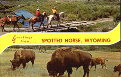 Greetings From... Spotted Horse, Wyoming Postcard Postcard