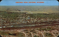 Air View Of Cheyenne Wyoming Postcard Postcard