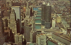 Aerial View Of Chicago Postcard