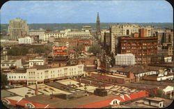 Panorama Of Denver Business District From The Capital Postcard