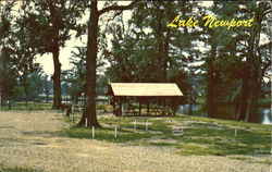 Newport Lake Tourist Park, Highway 67 Postcard