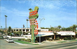 Tropics Motor Hotel, 1902 E Van Buren Postcard