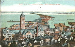 Birds Eye View Showing Minn. Point Duluth, MN Postcard Postcard