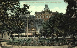 Washington Park And Sloane Home Sandusky, OH Postcard Postcard