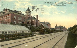 Michigan Soldiers Home Grounds Postcard