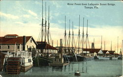 River Front From Lafayette Street Bridge Tampa, FL Postcard Postcard