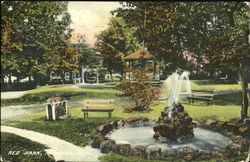 Red Park Manistee, MI Postcard Postcard