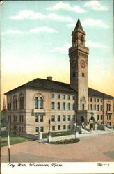 City Hall Worcester, MA Postcard Postcard