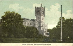 Scott Building National Soldiers Home Postcard