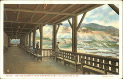 Jupiter Terrace From Mammoth Camp, Yellowstone Park Yellowstone National Park Postcard Postcard