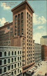 Schiller Building And Garrick Theatre Postcard