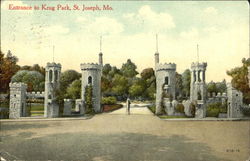 Entrance To Krug Park Postcard