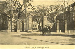 Harvard Gate Cambridge, MA Postcard Postcard