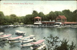 Boathouse, Central Park Postcard