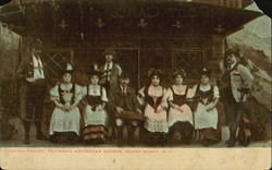 Tyrolian Troupe, Feltman's Deutscher Garden Postcard