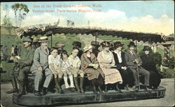 One Of The Tram Cars On Cement Walk, Venice-Ocean Park Santa Monica, CA Postcard Postcard