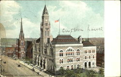 Custom House And First Baptist Church Nashville, TN Postcard Postcard