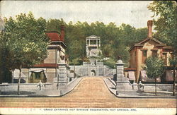 Grand Entrance Hot Springs Reservation Arkansas Postcard Postcard