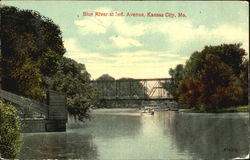 Blue River At Ind. Avenue Kansas City, MO Postcard Postcard