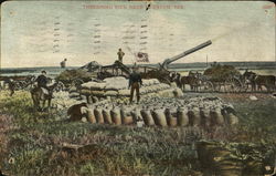 Threshing Rice Near Postcard