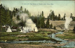 In Camp With Tex Holms At Turbid Lake Postcard