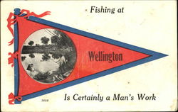 Fishing At Wellington Postcard